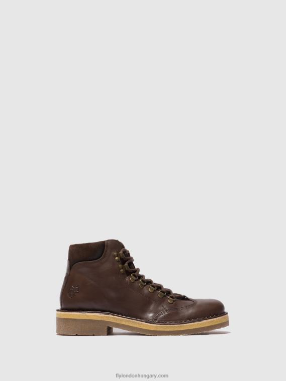 eco/oilsuede (növényi) mokka 0X8XN806 fűzős bokacsizma reus075 Fly London férfiak