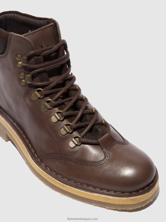 eco/oilsuede (növényi) mokka 0X8XN806 fűzős bokacsizma reus075 Fly London férfiak