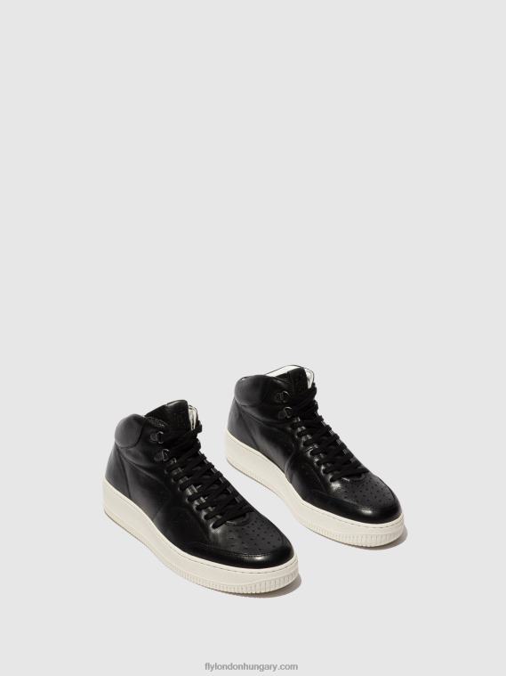 fekete 0X8XN841 hi-top edzőcipők beat514 Fly London férfiak