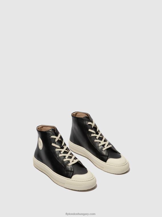 fekete 0X8XN726 hi-top edzőcipők topy586 Fly London nők