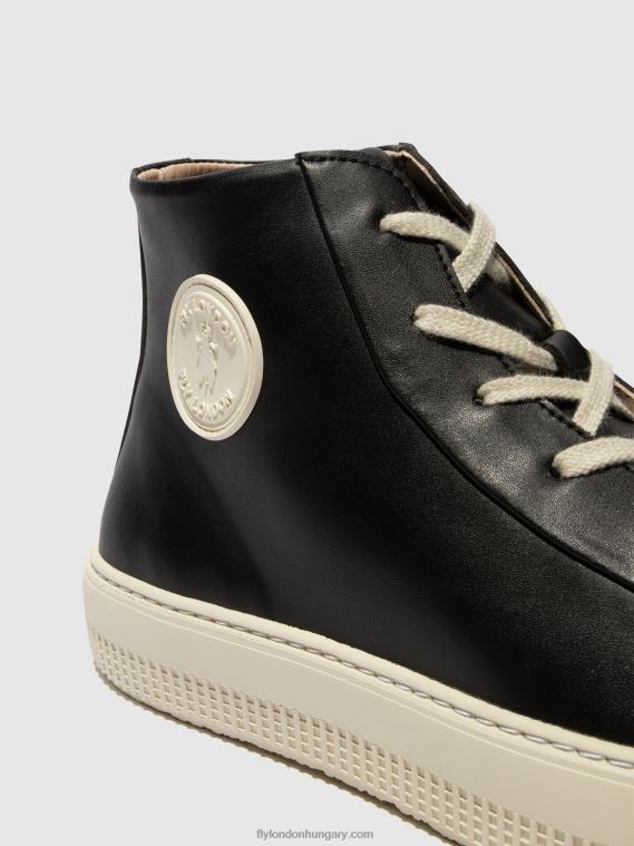 fekete 0X8XN726 hi-top edzőcipők topy586 Fly London nők