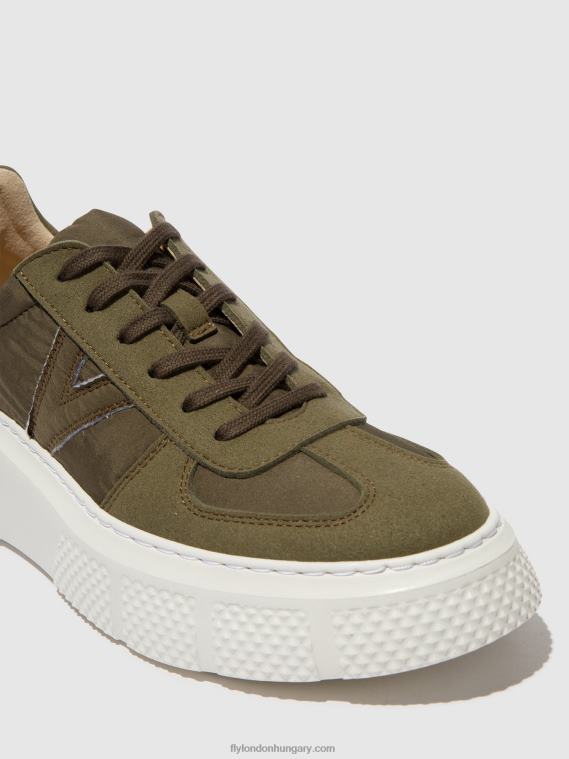 khaki 0X8XN759 fűzős edzőcipők essa511 Fly London nők
