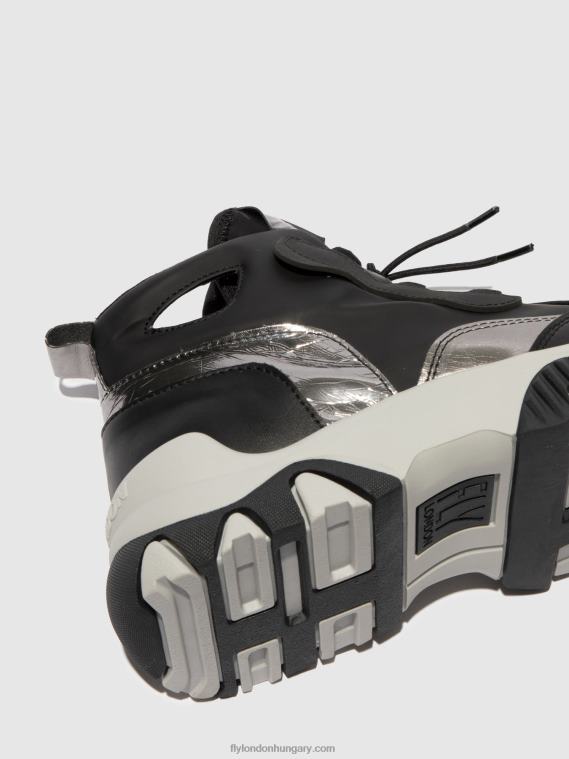 multi fekete 0X8XN771 hi-top edzőcipők feny633 Fly London nők