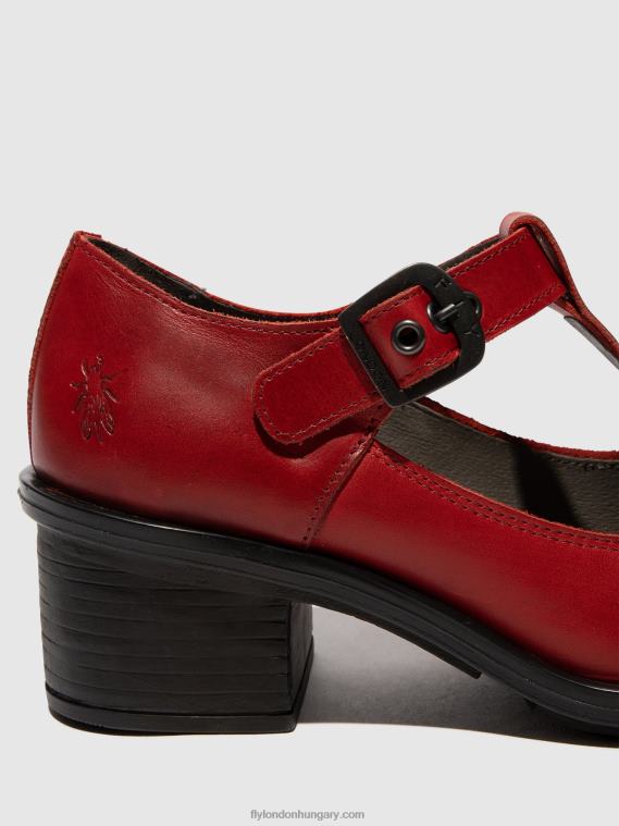 piros 0X8XN646 mary jane cipő cady180 Fly London nők