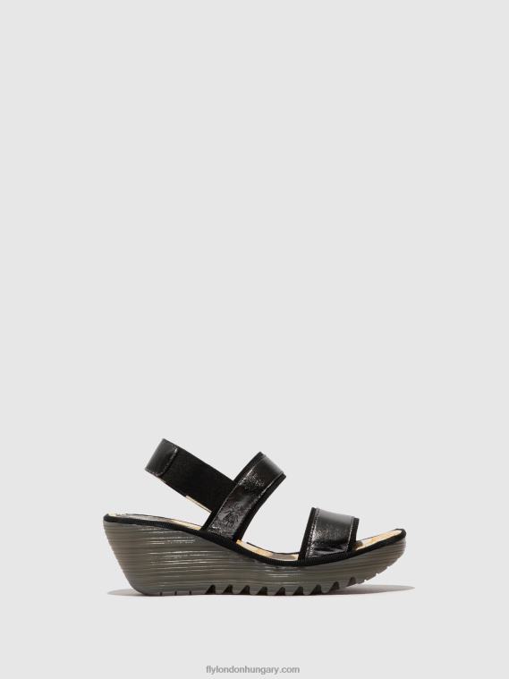 grafit 0X8XN441 sling-back szandál yaco416 Fly London nők