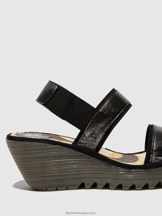 grafit 0X8XN441 sling-back szandál yaco416 Fly London nők
