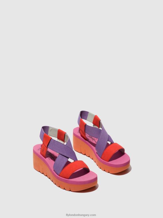 narancs (brácsa) 0X8XN442 sling-back szandál yabi922 Fly London nők