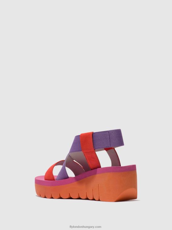 narancs (brácsa) 0X8XN442 sling-back szandál yabi922 Fly London nők