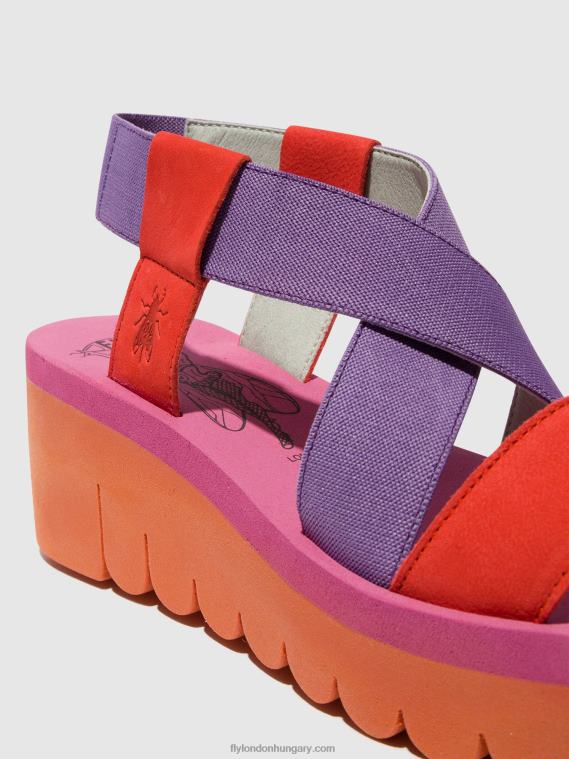 narancs (brácsa) 0X8XN442 sling-back szandál yabi922 Fly London nők