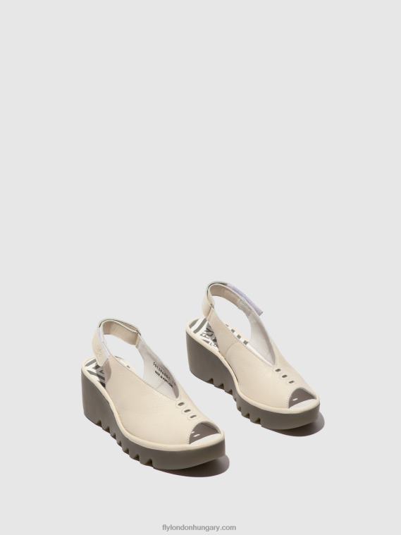 piszkosfehér 0X8XN572 sling-back szandál baye386 Fly London nők