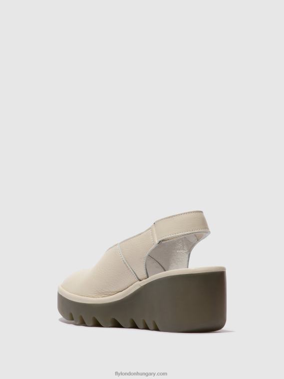 piszkosfehér 0X8XN572 sling-back szandál baye386 Fly London nők