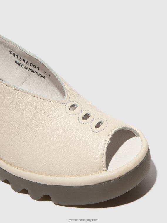 piszkosfehér 0X8XN572 sling-back szandál baye386 Fly London nők
