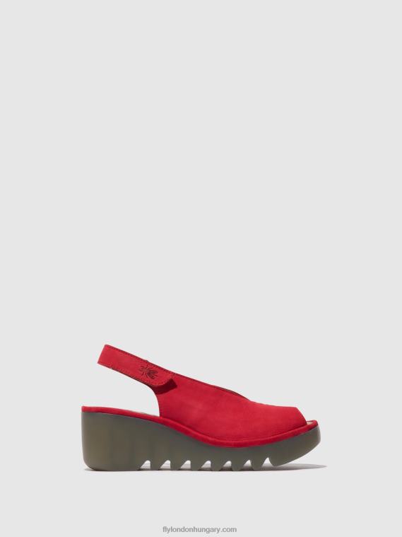 rúzs piros 0X8XN580 sling-back szandál baye386 Fly London nők