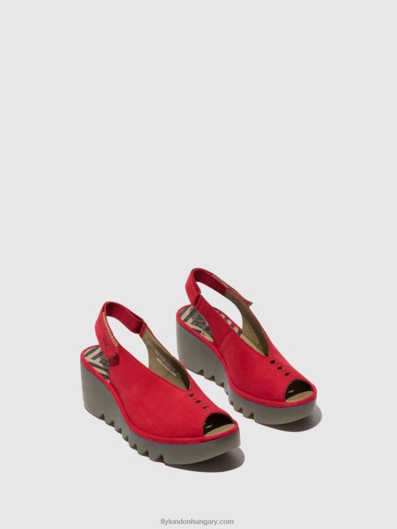 rúzs piros 0X8XN580 sling-back szandál baye386 Fly London nők