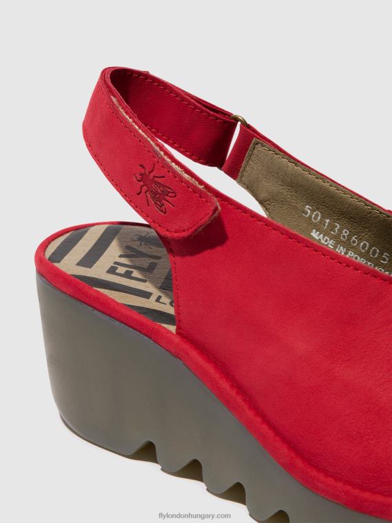 rúzs piros 0X8XN580 sling-back szandál baye386 Fly London nők