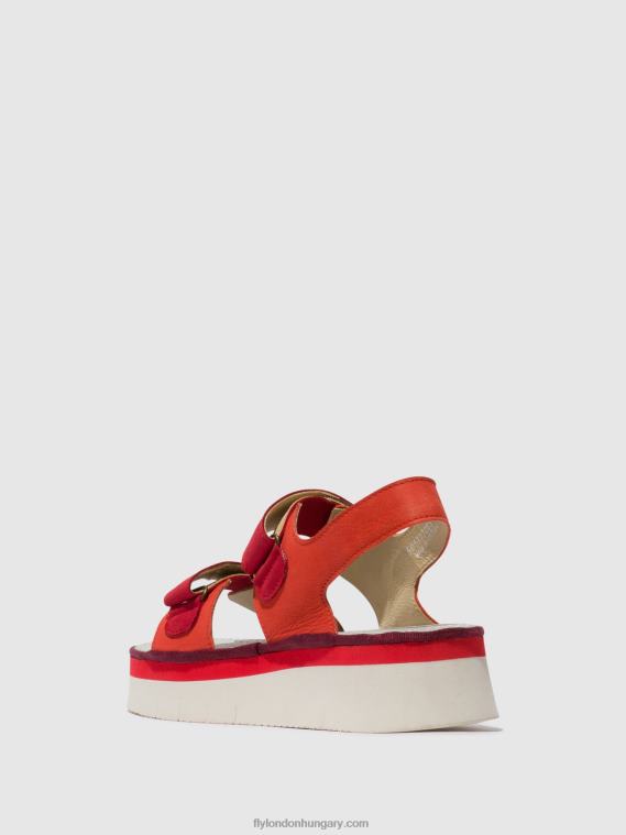 ördögvörös/rúzsvörös 0X8XN577 sling-back szandál cori377 Fly London nők