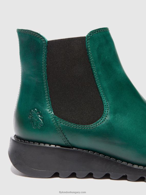 Salv szőnyeg shamrock zöld (fekete elasztikus) 0X8XN215 chelsea bokacsizma Fly London nők