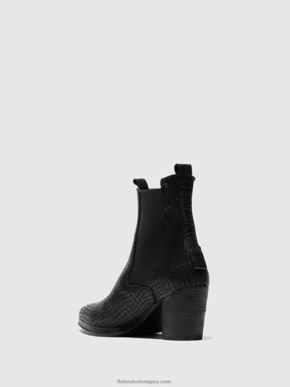 croco fekete 0X8XN235 chelsea bokacsizma aden824 Fly London nők