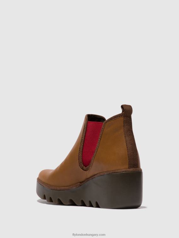 cuoio (piros rugalmas) 0X8XN152 chelsea bokacsizma byne349 Fly London nők