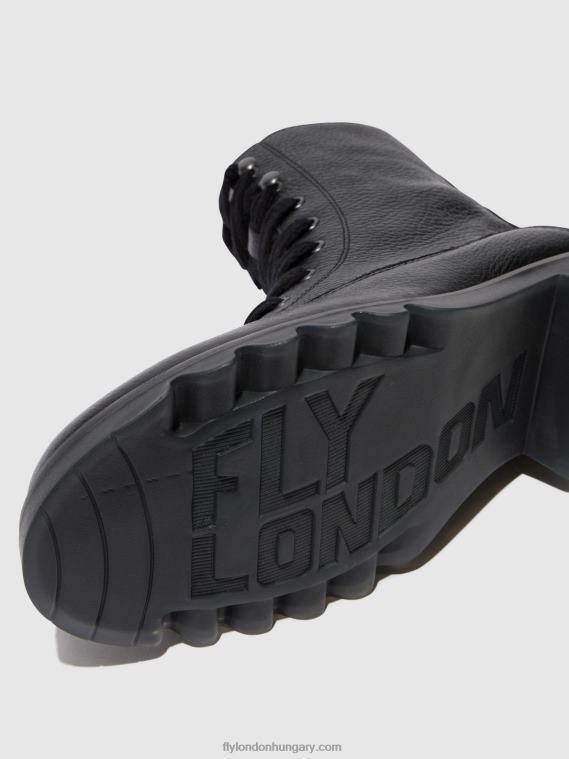 fekete 0X8XN91 fűzős bokacsizma reid893 Fly London nők