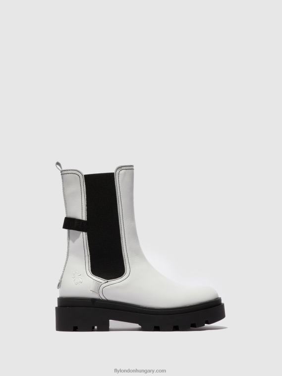 nappa fehér 0X8XN332 chelsea csizma judy819 Fly London nők