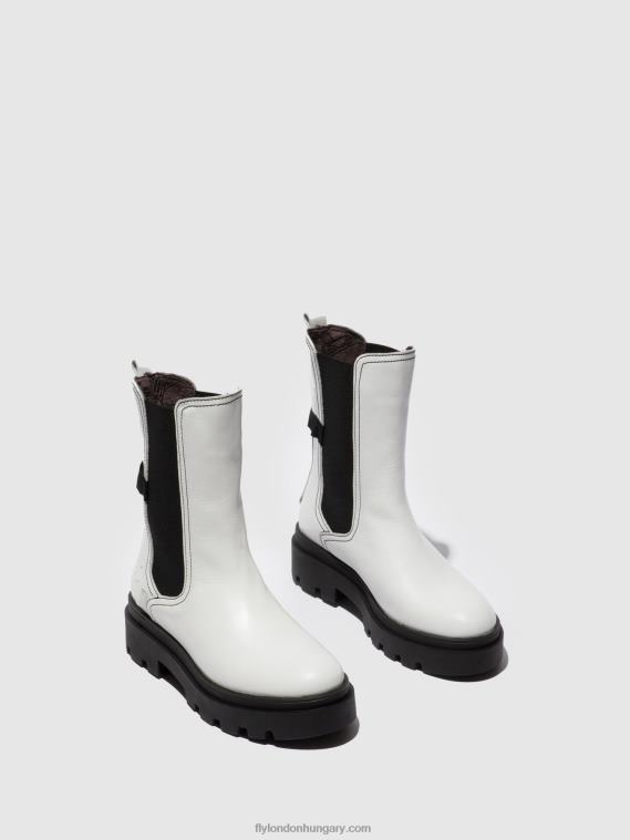 nappa fehér 0X8XN332 chelsea csizma judy819 Fly London nők