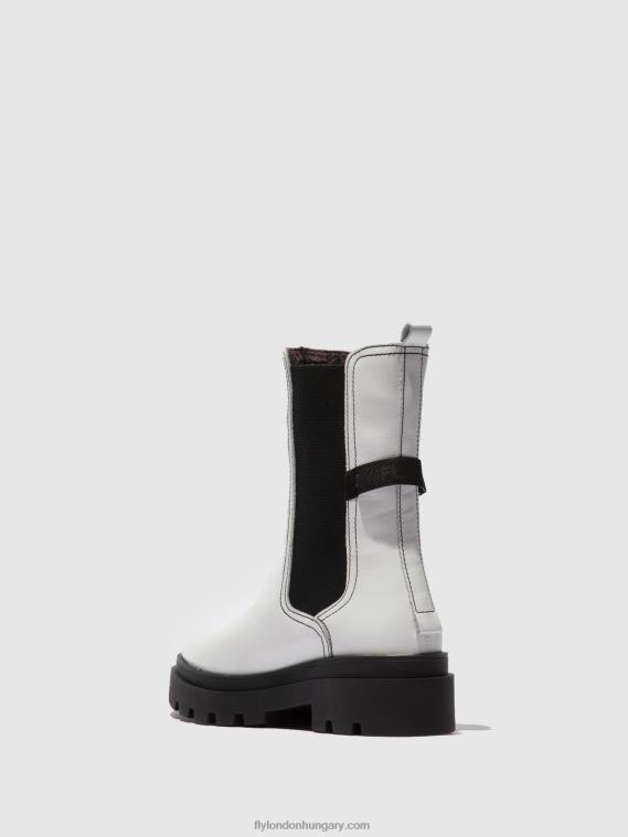nappa fehér 0X8XN332 chelsea csizma judy819 Fly London nők