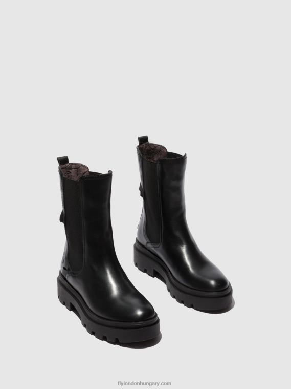 nappa fekete 0X8XN334 chelsea csizma judy819 Fly London nők