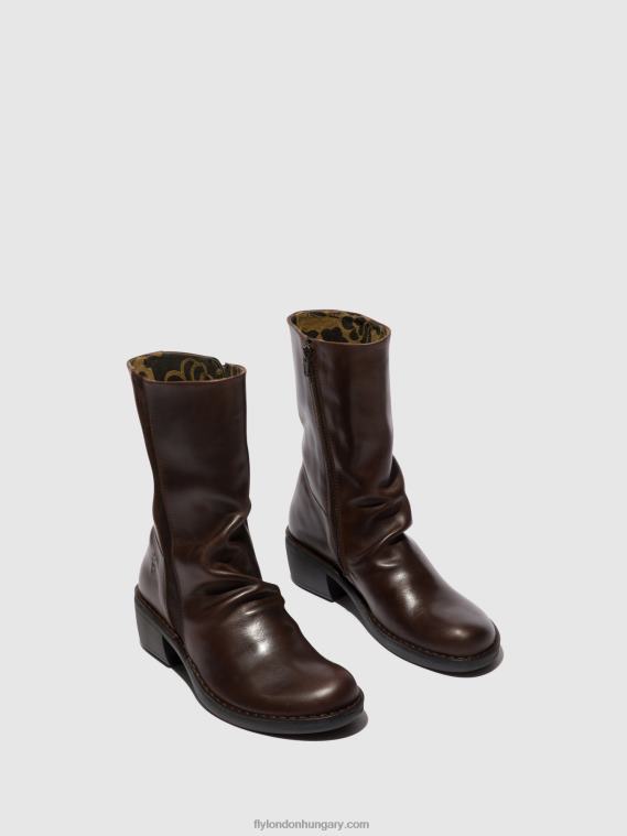 dk.brown/expresso 0X8XN301 zip up boots mecy092 Fly London nők