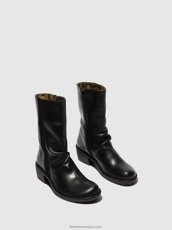 fekete/fekete 0X8XN299 zip up boots mecy092 Fly London nők