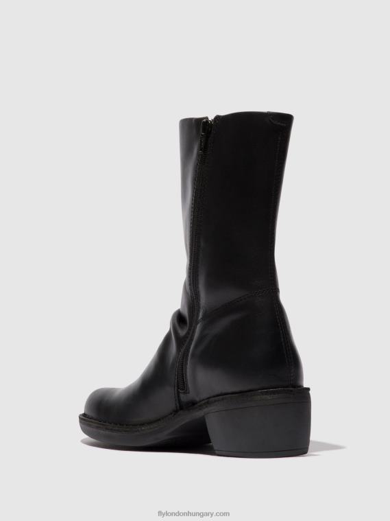 fekete/fekete 0X8XN299 zip up boots mecy092 Fly London nők