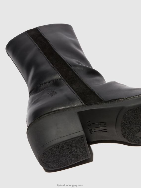 fekete/fekete 0X8XN299 zip up boots mecy092 Fly London nők